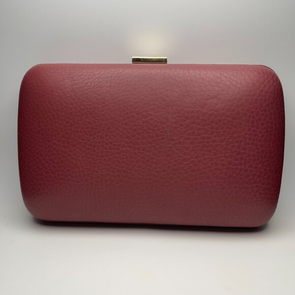 Gucci Calfskin Leather Soho Hard Case Clutch Shoulder Bag -Mauve/Pink - Preowned - Picture 2 of 12